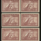 Saksa 25, 50, 75 Pfg, 1, 2, 5 Mk, Lübeck Horca Bund 1921 - pikkukuva 2