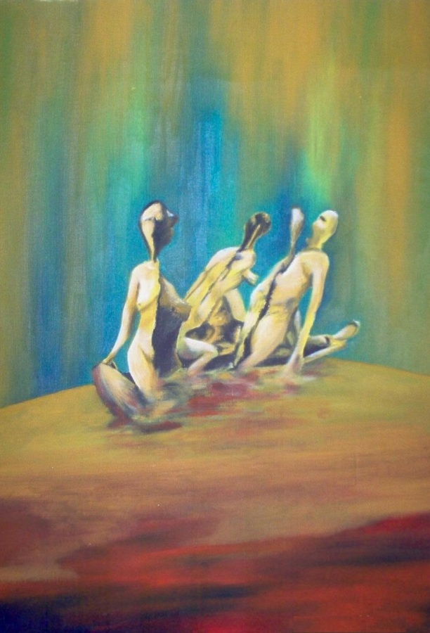 Frogs  Öljymaalaus kankaalle (2004)