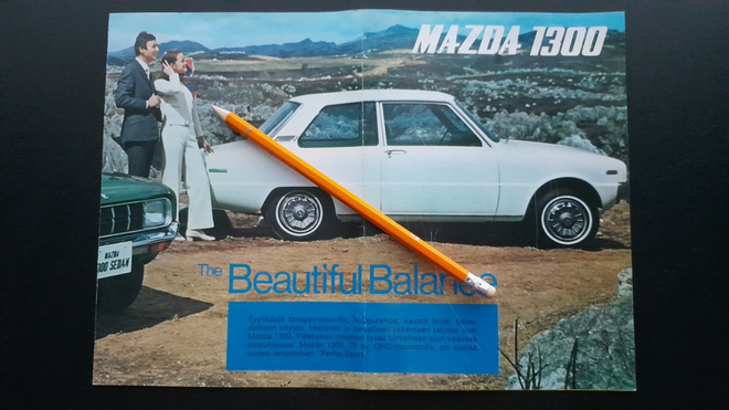 Mazda 1300 / 1600 auton esite 70-luku
