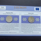 2€ 2015 Italia + Espanja Monetan erikoissarja UNC - pikkukuva 2