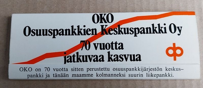 OKO Osuuspankki OP 70 vuotta mainostikut