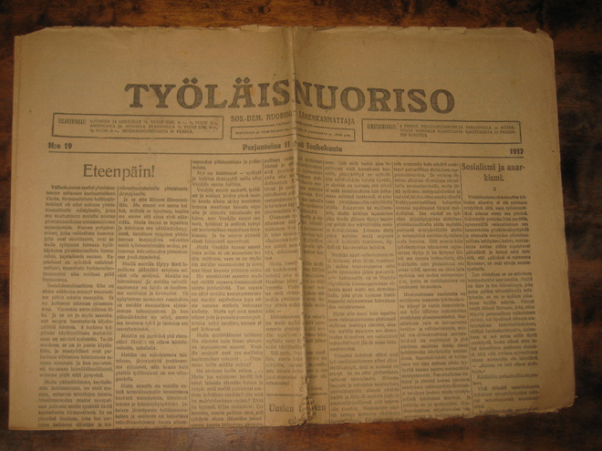 Sanomalehti  Työläisnuoriso11.5.1917