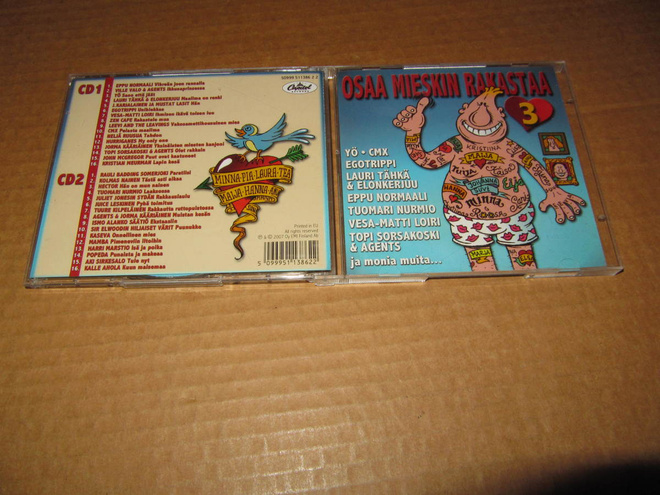 Osaa Mieskin Rakastaa "3"  2-CD  Agents,Yö,Popeda ym. UUSI !