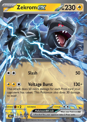 Zekrom ex 034/086 - Black Bolt - NM/M