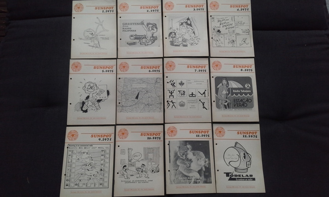 SUNSPOT lehden koko 1975 vuosikerta (12 kpl)