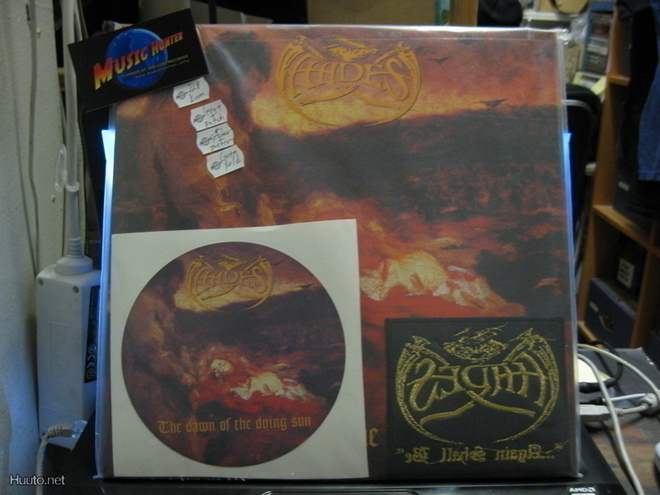 HADES - THE DAWN OF THE DYING SUN -UUSI 2LP +PATCH,STICKER..