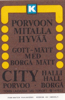 Porvoo - Borgå CITY Halli 5/10