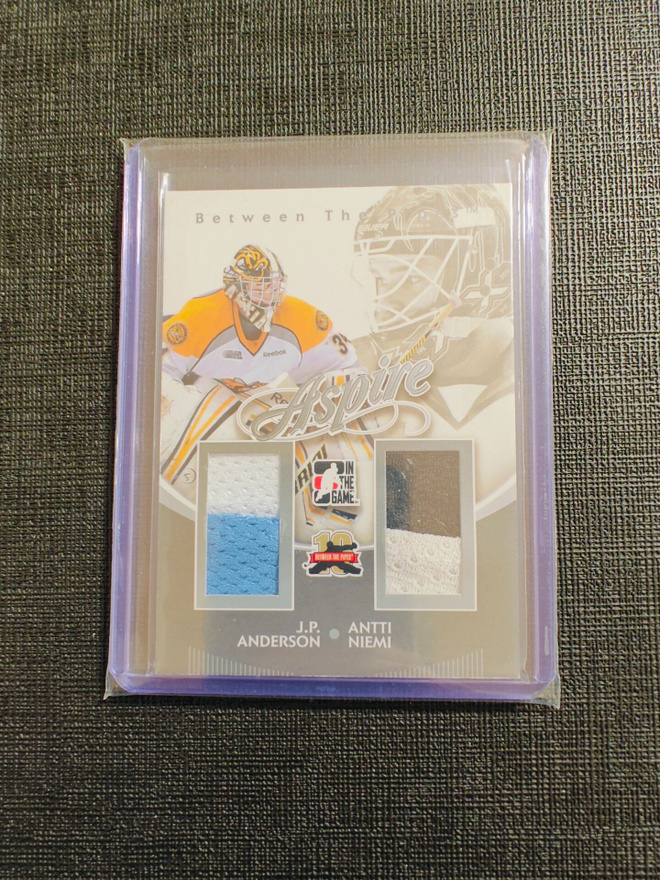 Antti Niemi - 11-12 ITG BTP Aspire Jersey Silver /140