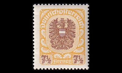 Itävalta 319x ** Vaakuna 7½ Kr (1920)