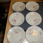 Arabia-40luvun lautaset 6kpl 17cm+sokerikko - pikkukuva 1