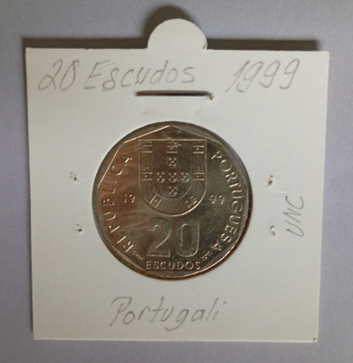 Portugali 20 Escudos v.1999 KM#634