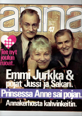 Anna n:o 47 1977 Jurkat. Barbara. Hanna-Leena. Ellen. Anne.