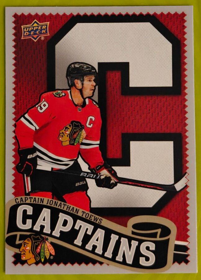 Jonathan Toews 2025-26 UD Chicago Blackhawks Centennial