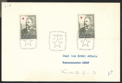 Helsinki - IFEF kongressi 12.6.1960