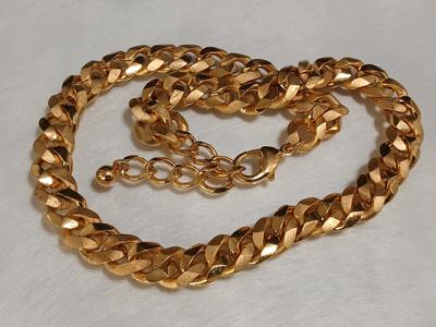21k kullattu Kanadalainen panssari kaulakoru Gold plated