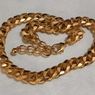 21k kullattu Kanadalainen panssari kaulakoru Gold plated - pikkukuva 1