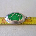 Hopea emaloitu medaljonki Vintage 38mm - pikkukuva 4