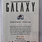 Cale Makar 2025-26 Metal Universe Championship Galaxy /349 - pikkukuva 2