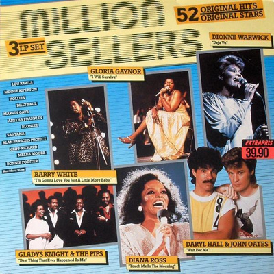 MILLION SELLERS (3-LP), mm. Toto, Hollies, Blondie, Santana
