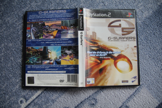 PS2 : G-Surfers [kotelo ja ohje, ei itse pelilevyä]
