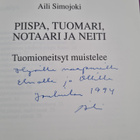 Aili Simojoki : Piispa, tuomari, notaari ja neiti : tuomi... - pikkukuva 3