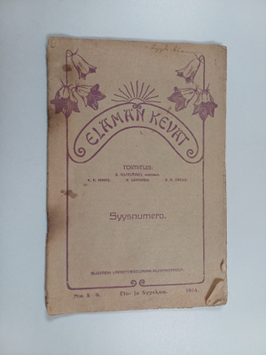 Elämän kevät 8-9/1914 : syysnumero
