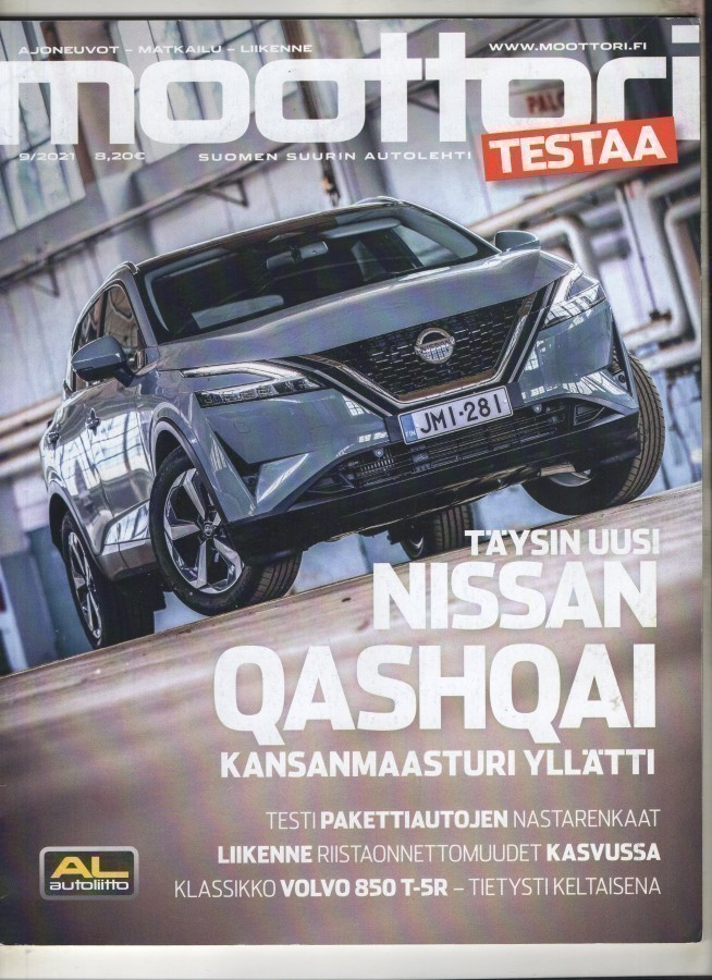 Moottori n:o 9 2021 NISSAN QASHQAI. Majakat. Rengastesti.