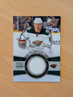 2015-16 Upper Deck Mikael Granlund UD Game Jersey