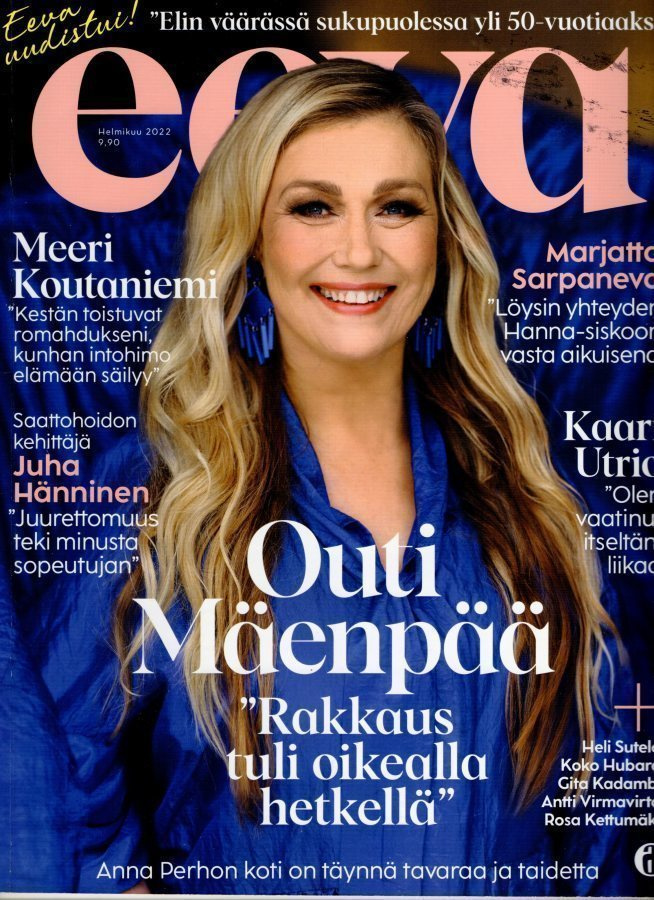 Eeva n:o 2 2022 Outi. Meeri. Antti & tyttäret. Anna. Reza &
