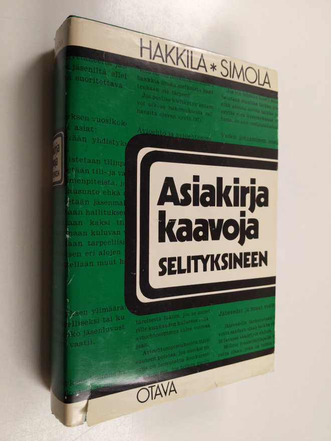 Esko Hakkila ym. : Asiakirjakaavoja selityksineen