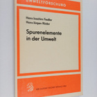 Hans Jurgen Rösler : Spurenelemente in der Umwelt - pikkukuva 1
