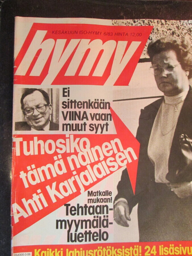HYMY LEHTI 6 / 1983 SISÄLLYSLUETTELO KUVA 2 JA 3