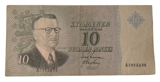 10 Markkaa 1963 ilman Litt A3958690
