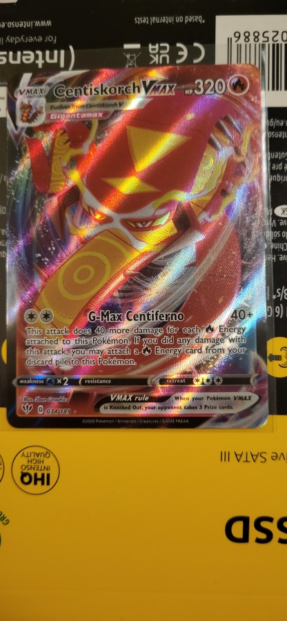 Centiskorch VMAX #34 Pokemon Darkness Ablaze Ultra Rare card