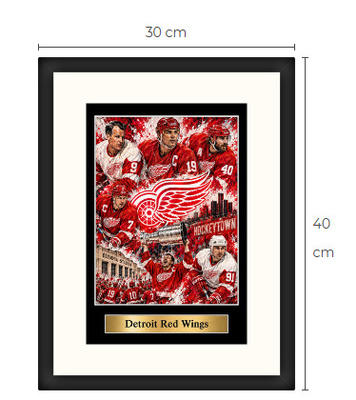 Uusi Detroit Red Wings NHL art print Limited Edition