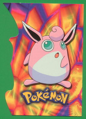Pokémon 2001 Topps Wigglytuff Die-Cut Embossed