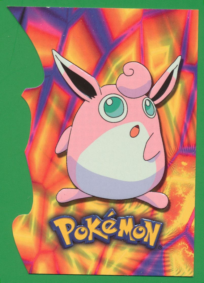 Pokémon 2001 Topps Wigglytuff Die-Cut Embossed