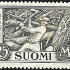 1930 M30 Puunkaat 25 mk mustanruskea ** Lape 157 a LP Lm1 - pikkukuva 1
