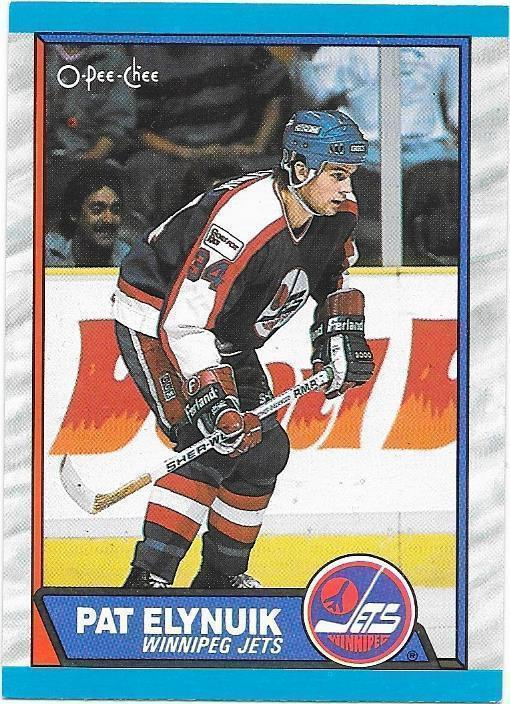 1989-90 OPC #94 Pat Elynuik Winnipeg Jets RC