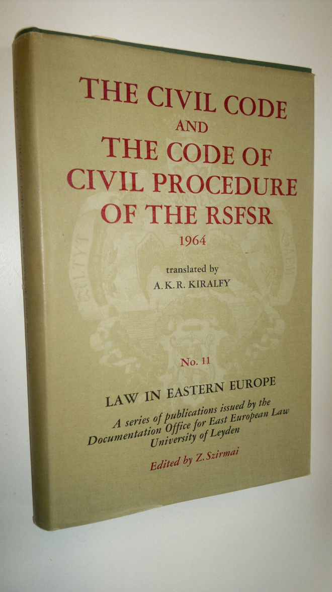 A.K.R. Kiralfy : The Civil code and the code of civil pro...