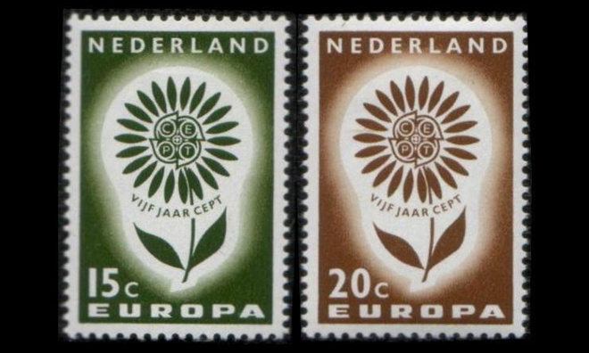 Alankomaat 827-8 ** Europa (1964)