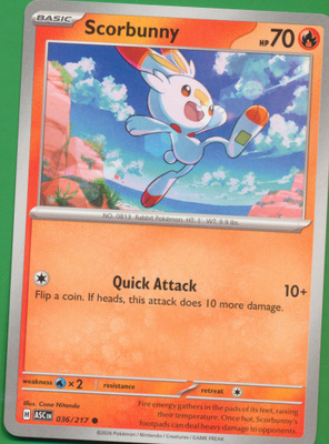 Pokémon Scorbunny (ASC 036)