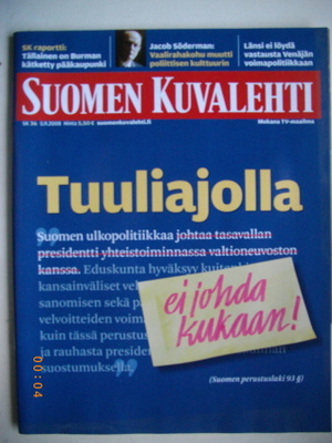 Suomen Kuvalehti Nro 36/2008. (20.3)
