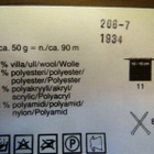 Musta-valko-harmaata Amadeus- villalankaa n. 800 g - pikkukuva 3