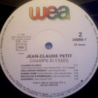 JEAN-CLAUDE PETIT  ::  CHAMPS ÉLYSÉES ::  VINYYLI  LP   1982 - pikkukuva 4