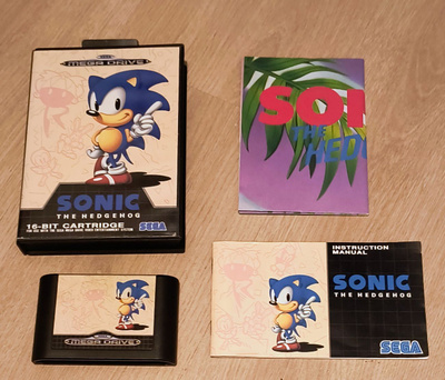 Mega Drive Sonic The Hedgehog (CIB) PAL