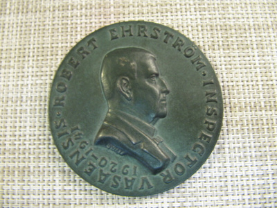 Robert Ehrström 19201-1941 mitali /Gerda Qvist 1941.