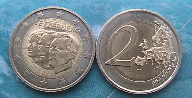 Luxemburg 2011 2 € Henri & Jean UNC