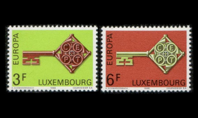Luxemburg 771-2 ** Europa (1968)