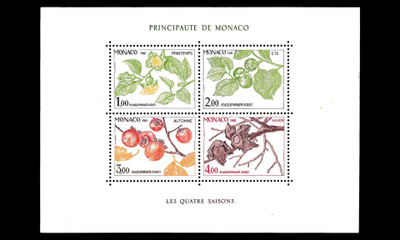 Monaco 1502-5BL18 ** Neljä vuodenaikaa luonto (1981)